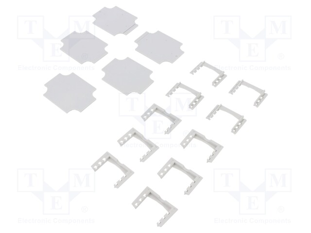 Mounting plate; hard paper; W: 44mm; H: 2mm; L: 59mm; TK-PC-75