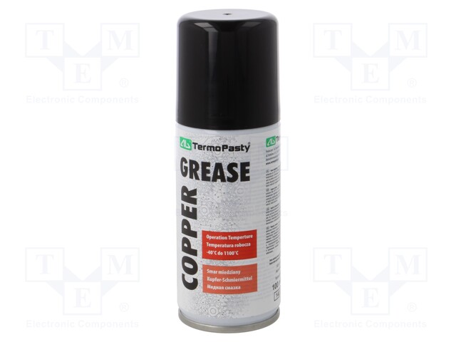 High-temperature lubricant; spray; Ingredients: copper; can