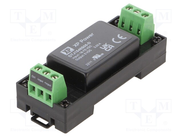 DC/DC Converter, ITE, 1 Output, 15 W, 5 V, 3 A