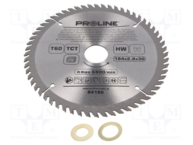 Circular saw; Ø: 184mm; Application: for wood; Features: hardened