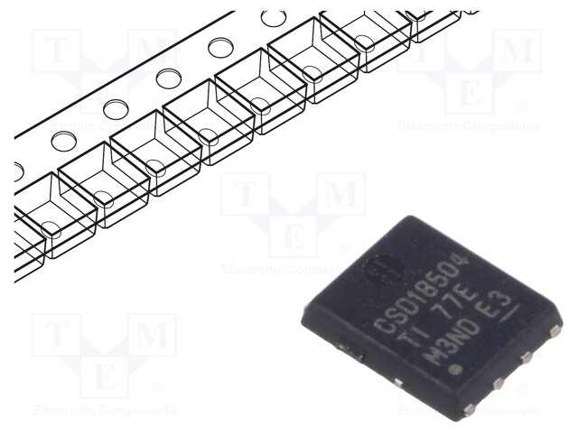 Transistor: N-MOSFET; unipolar; 40V; 50A; 77W; VSONP8 5x6mm