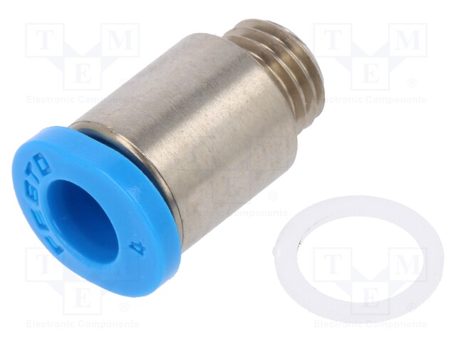 Push-in fitting; threaded,straight; M6; outside; -0.95÷6bar