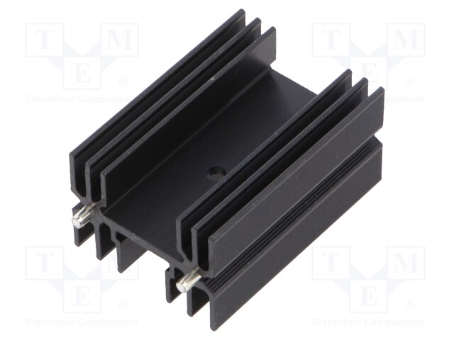 Heatsink: extruded; H; TO218,TO220,TOP3; black; L: 50mm; W: 35mm