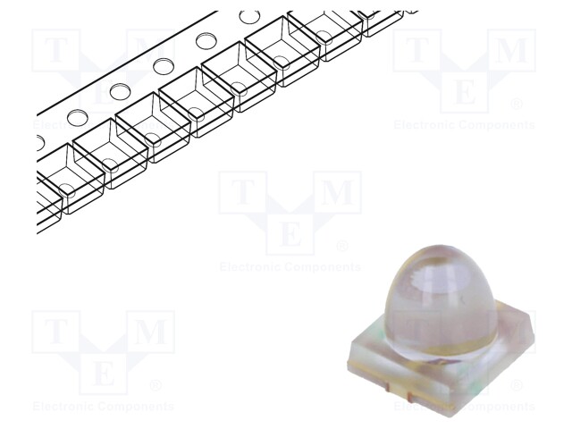 LED; SMD; 1412; orange; 15000÷56000mcd; 3.2x3.6x3.4mm; 12°; 20mA