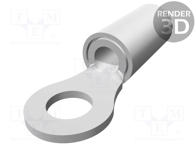 Ring terminal; Ø: 5mm; 2.62÷6.64mm2; crimped; for cable; insulated