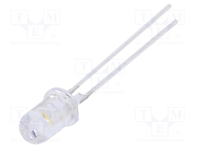 LED; 5mm; white warm; 30000÷36000mcd; 60°; 75mA; 2.8÷3.6V