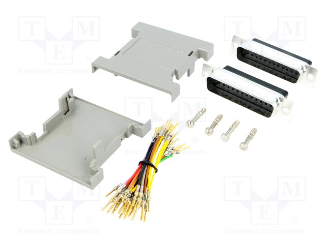 Transition: adapter; both sides,D-Sub 25pin male