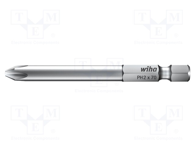 Screwdriver bit; Phillips; PH3; Overall len: 70mm