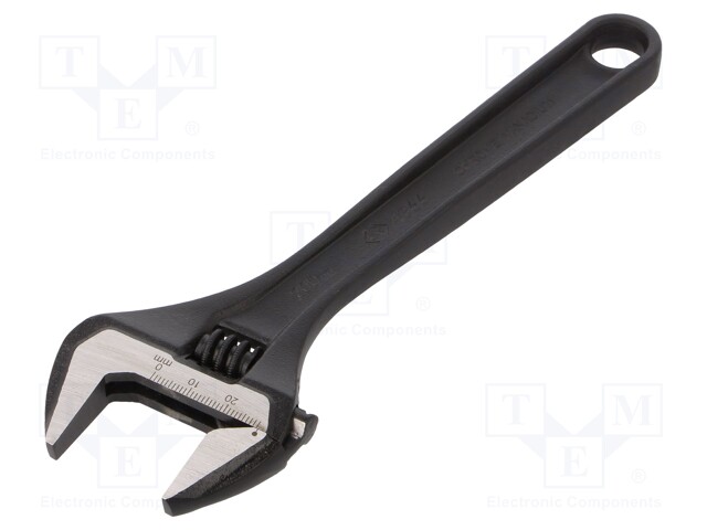 Wrench; adjustable; 200mm; Max jaw capacity: 29mm; phosphated