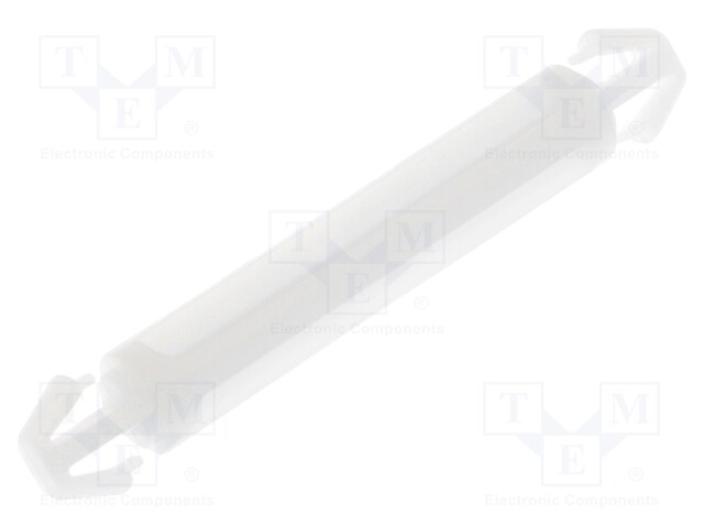 PCB distance; polyamide; L: 25mm; latch/latch; Colour: natural