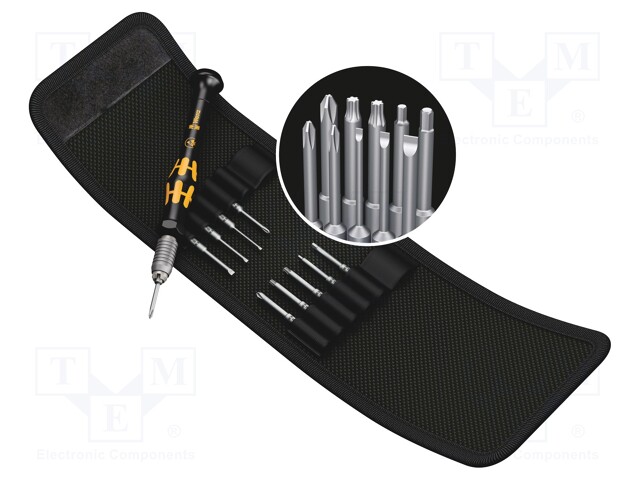 Screwdrivers; Pcs: 11; ESD; Package: case; Features: rotary cap