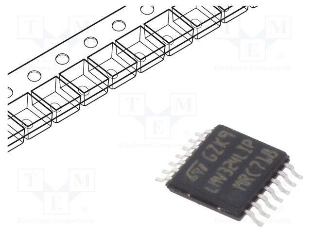 Operational amplifier; 1.3MHz; 2.7÷5.5V; Channels: 4; TSSOP14