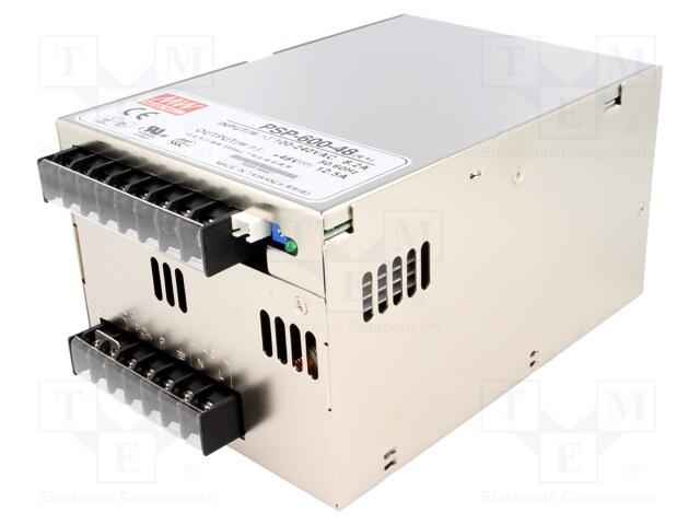 Power supply: switched-mode; modular; 600W; 48VDC; 170x120x93mm