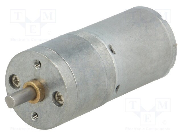 Motor: DC; with gearbox; HP; 12VDC; 5.6A; Shaft: D spring; 100rpm