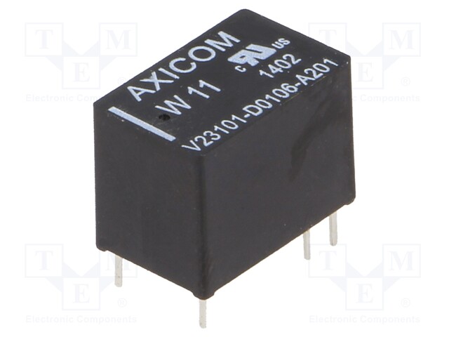 Relay: electromagnetic; SPDT; Ucoil: 12VDC; Icontacts max: 1.25A