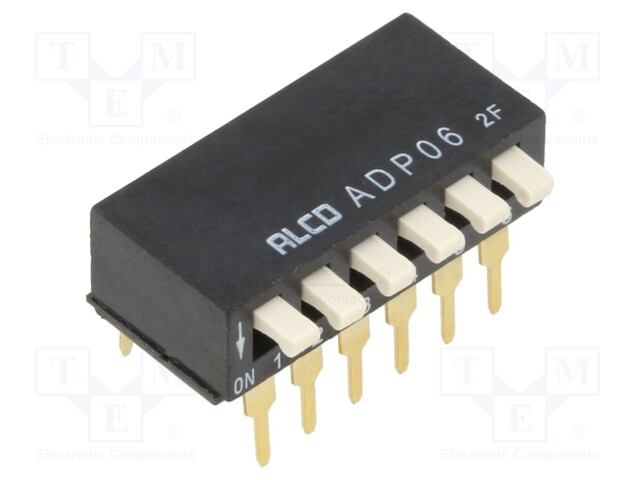 Switch: DIP-SWITCH; Pos: 2; SPST; 0.1A/24VDC; Illumin: none; 50mΩ