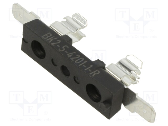 Fuse holder; cylindrical fuses; 6.3x32mm; 25A; on panel; UL94V-0