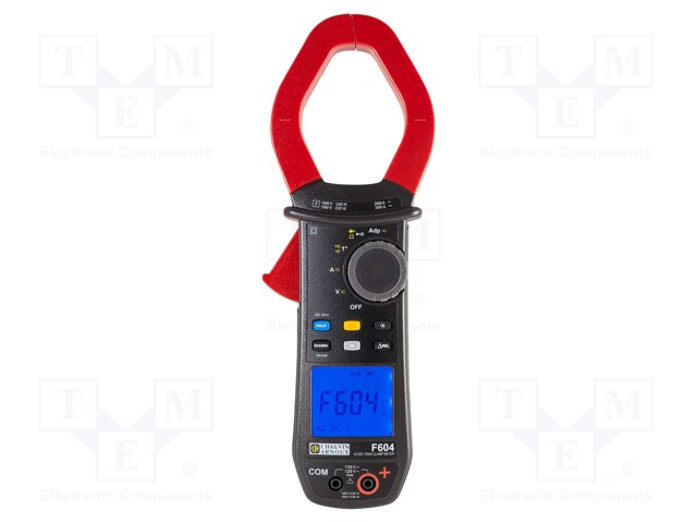 Meter: multifunction; digital,pincers type; Øcable: 60mm; LCD