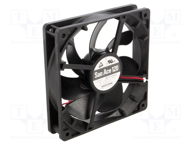 Fan: DC; axial; 12VDC; 120x120x25mm; 147m3/h; 36dBA; ball bearing