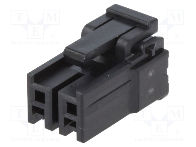 Plug; wire-board; female; DF63; 3.96mm; PIN: 2; w/o contacts