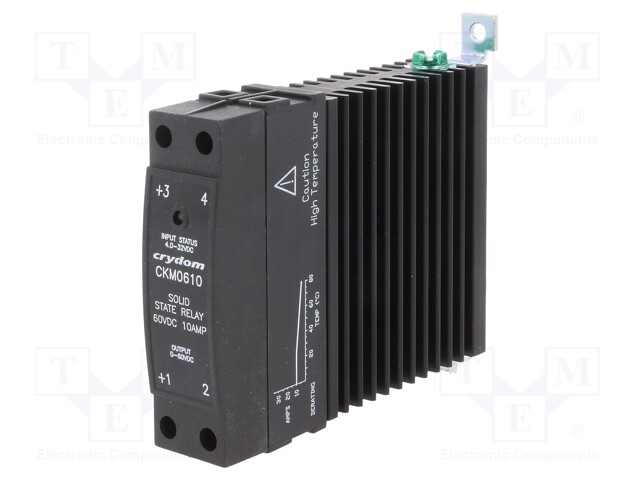 Relay: solid state; Ucntrl: 4÷32VDC; 10A; 0÷60VDC; DIN,on panel