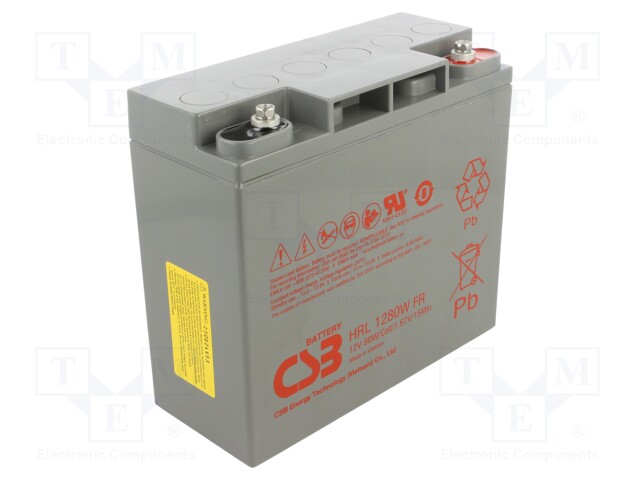 Re-battery: acid-lead; 12V; 20Ah; AGM; maintenance-free; 80W