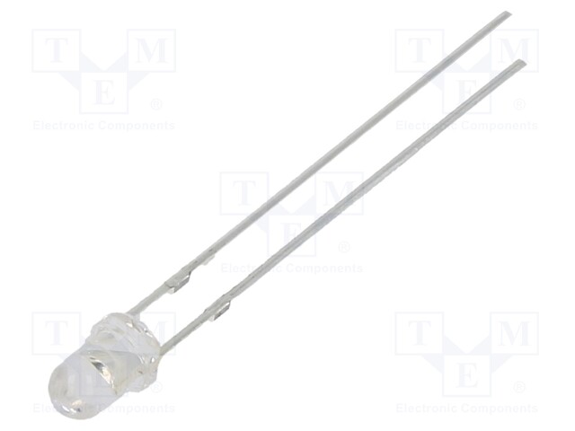 LED; UV; 30°; 20mA; P: 114mW; 370-380nm; THT; 3÷3.8VDC