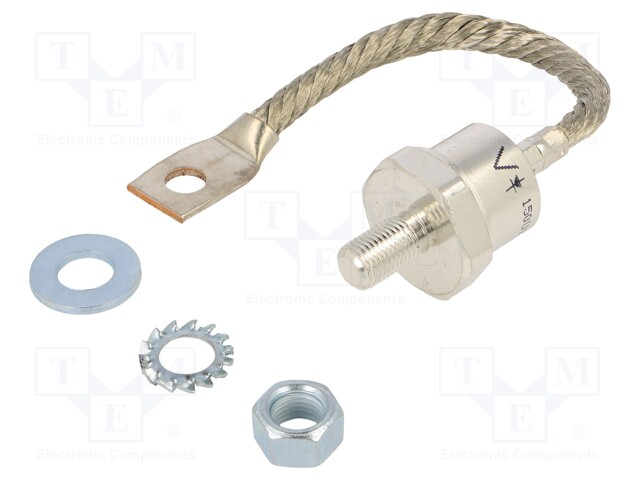 Diode: stud rectifying; 1.2kV; 1.47V; 150A; cathode stud; DO205AA