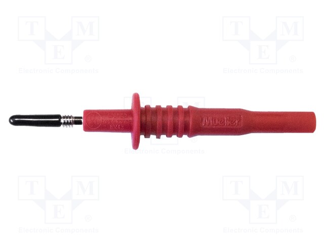 Test probe; 10A; 1kV; red; Tip diameter: 2mm; Overall len: 83mm