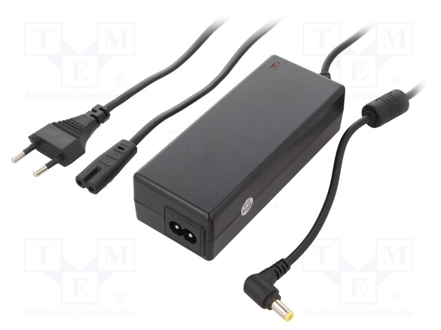 Power supply: switched-mode; 12VDC; 5A; Out: 5,5/2,5; 60W