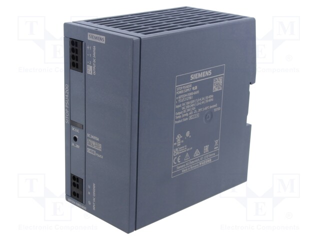 Power supply: switched-mode; for DIN rail; 240W; 24VDC; 10A; IP20