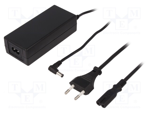 Power supply: switched-mode; 12VDC; 5A; Out: 5,5/2,5; 60W; 0÷40°C