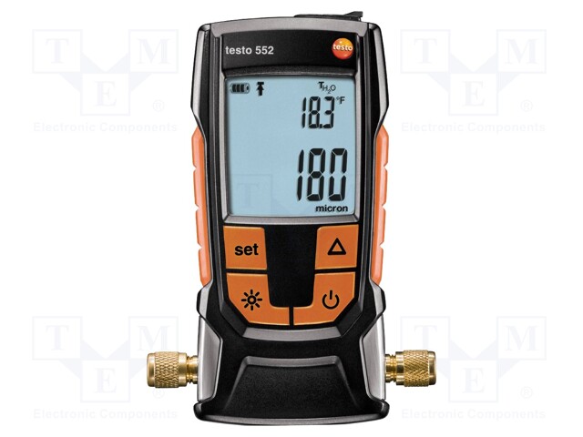 Vacuum gauge; 0÷26.66bar; Sampling: 2x/s; Bluetooth; 7/16" UNF x2