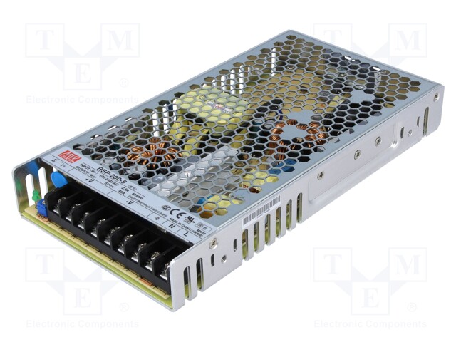 Power supply: switched-mode; modular; 200W; 5VDC; 215x115x30mm