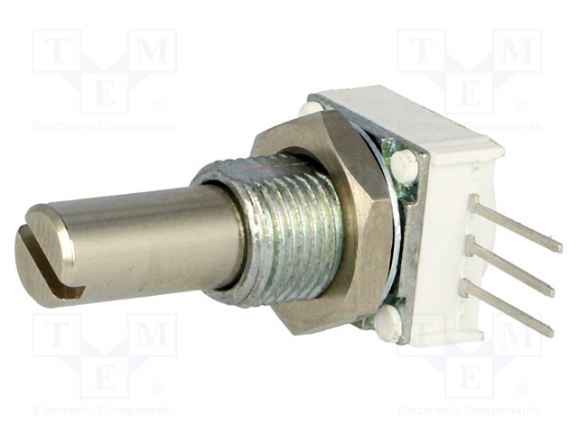 Potentiometer: shaft; single turn; 100Ω; 1W; ±10%; 6.35mm; THT