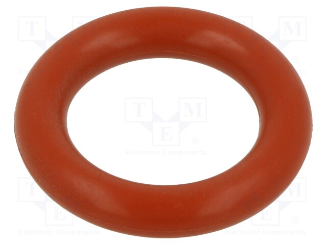 O-ring gasket; silicone; Thk: 5mm; Øint: 18mm; red; -60÷160°C