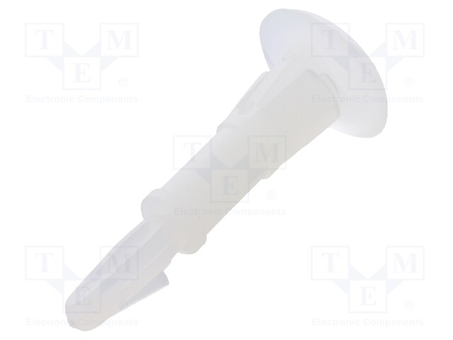 Assembly stud; polyamide; L: 12.7mm; latch/latch; Ø2: 4.75mm