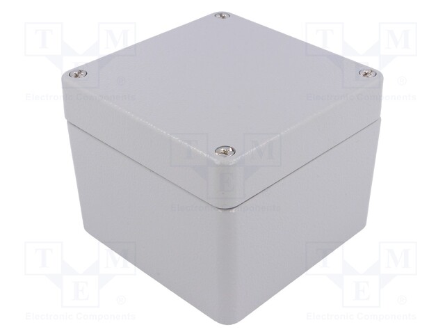 Enclosure: multipurpose; X: 100mm; Y: 100mm; Z: 81mm; ALUEIN; grey