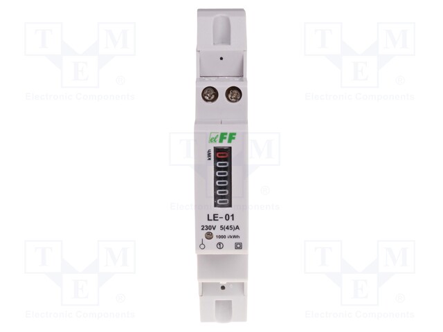 Electric energy meter; analogue,mounting; single-phase; 50Hz