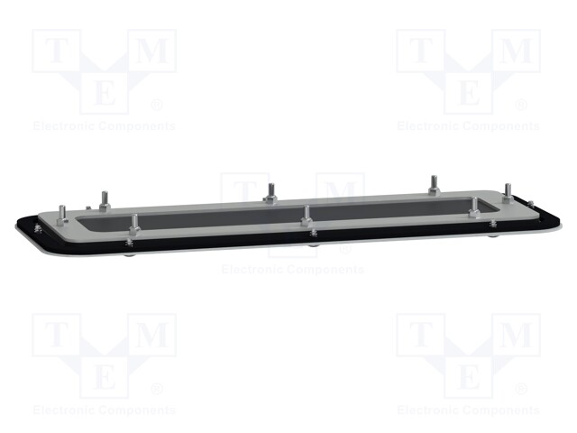 Cable gland plate; steel; W: 130mm; L: 345mm; Spacial S3D; D: 1.5mm