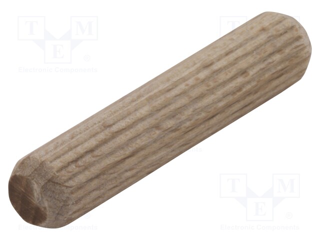 Assembly stud; wood (beech); Ø: 8mm; L: 40mm; 150pcs.