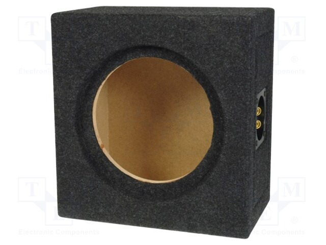 Car loudspeaker enclosure; MDF; grey; textil; 8l; 200mm; 222mm; VW