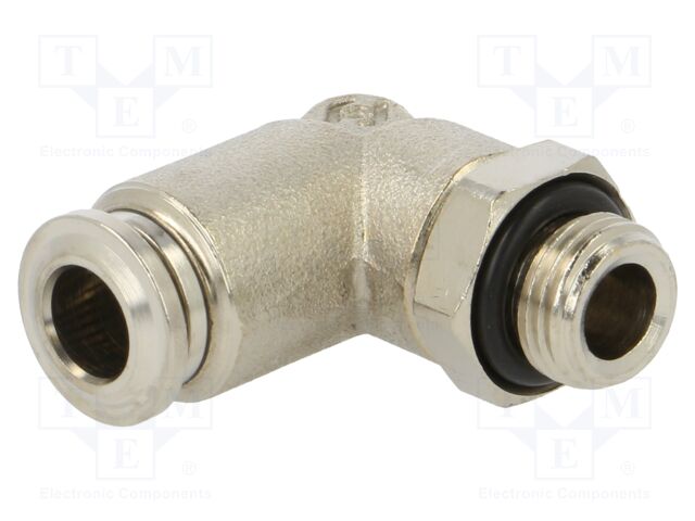 Push-in fitting; angled; 1/8"; -0.99÷20bar; 6mm