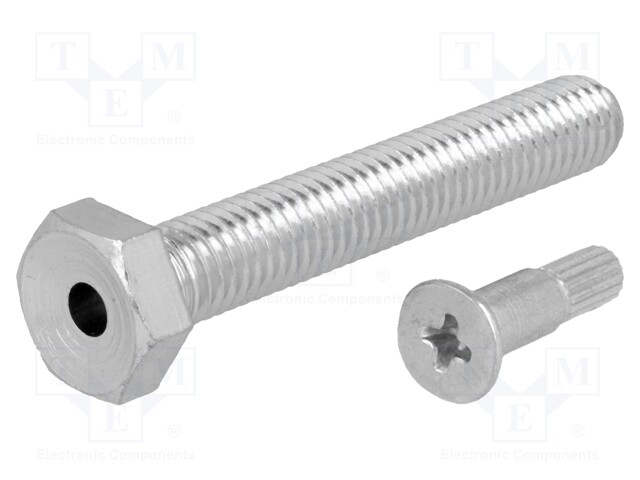 Pin; M8; Plunger mat: steel; Plating: zinc; Thread len: 50mm