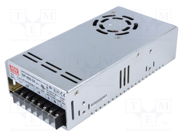 Power supply: switched-mode; modular; 201.6W; 24VDC; 199x99x50mm