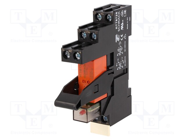 Relay: interface; SPDT; Ucoil: 230VAC; 16A; 16A/250VAC; 16A/30VDC