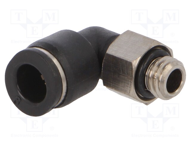 Push-in fitting; angled; M7; -0.95÷10bar; 6mm