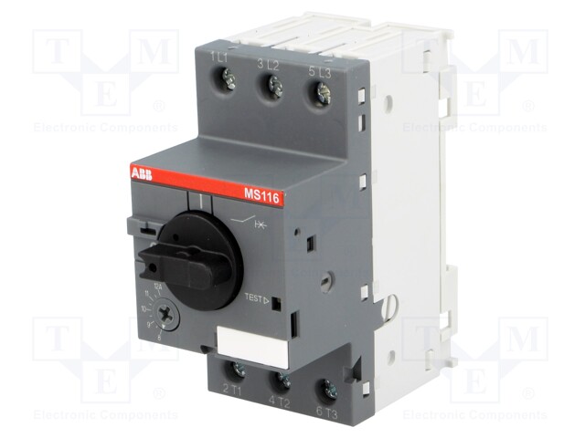 Motor breaker; 5.5kW; 208÷690VAC; DIN; Overcurrent release: 8÷12A