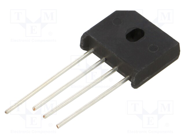 Single-phase bridge rectifier; Urmax: 100V; If: 8A; Ifsm: 200A; KBU