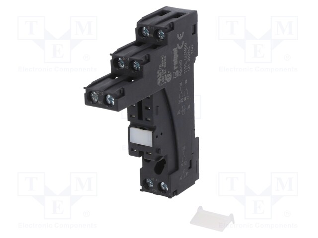 Socket; PIN: 8; 12A; 300VAC; Mounting: DIN,on panel; -40÷70°C